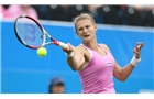 EASTBOURNE, ENGLAND - JUNE 14: Samantha Murray of Great Britain plays a forehand against Christina Mchale of USA during their Women's Singles first round qualifying match on day one of the Aegon International at Devonshire Park on June 14, 2014 in Eastbourne, England.  (Photo by Steve Bardens/Getty Images)
